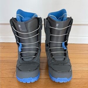 Women’s Gray and Blue Snowboard Boots